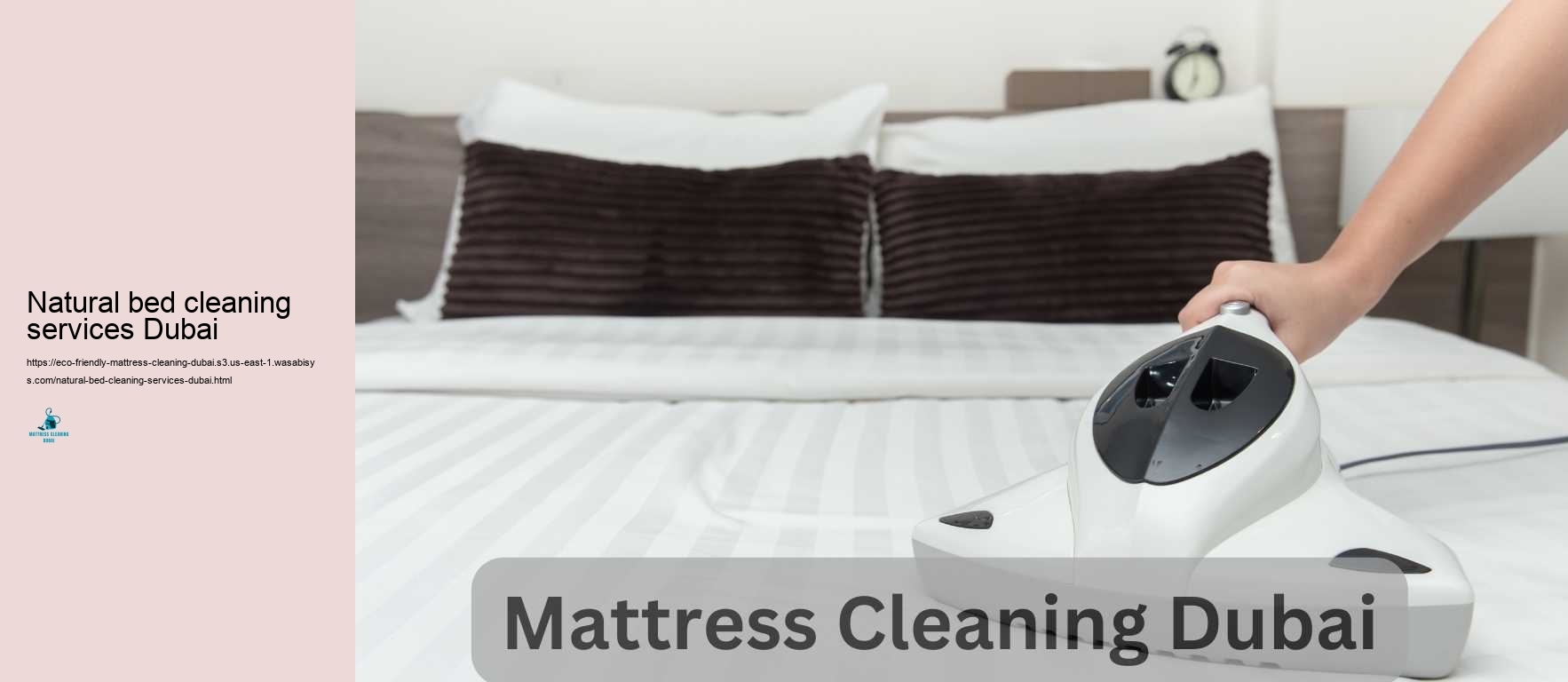Natural bed cleaning services Dubai